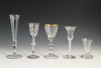 A collection of engraved glasses