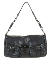 Prada Black Leather Shoulder Bag - Prada