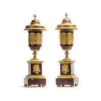 Pair of louis XVI decorative coups/vase