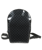 Céline 'Macadam' Patent Black Leather Backpack - Celine