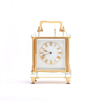 Cristal carriage traveling clock