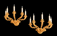A pair of Empire wall sconces