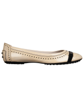 Tod's Nude Patent Leather Flats - Tod's