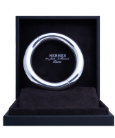 Hermès Sterling Silver 'Lima' Bracelet/Bangle - Discontinued - Hermès