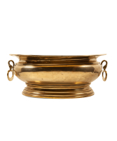 A Baroque Brass Wine Cistern with Handles