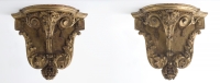 Een Paar Louis XIV-stijl Wandconsoles
