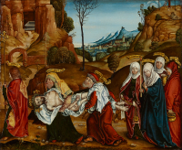 Onbekende Duitse meester, Beieren, ca. 1510-1530 De graflegging van Christus