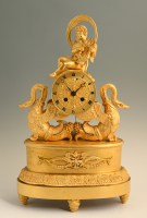An Empire mantel clock