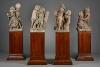 Jan Claudius de Cock, Four sandstone statues, an Allegory of the Peace of Utrecht