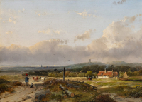 ANDREAS SCHELFHOUT (1787-1870) – DUNE LANDSCAPE IN SUMMERTIME - Andreas Schelfhout