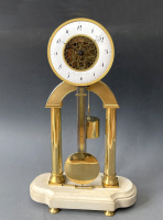 Belgian skeleton mantel clock signed Boty Lefebvre à Liège circa 1800.