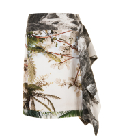 SS 2012 Dries Van Noten Floral Print Gathered Midi Skirt - Dries van Noten