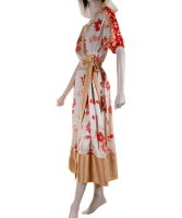 Dries Van Noten Floral Print Silk Maxi Wrap Dress - Dries van Noten