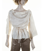 Hermès Off-White Silk Blouse - Hermès