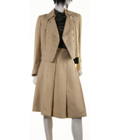 Dries van Noten Runway Fall 2005 Ready to Wear Hemp Skirt Suit - Dries van Noten