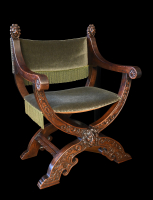 A walnut Dante chair