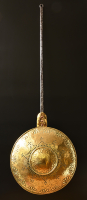 A rare bed warmer, dated 1594