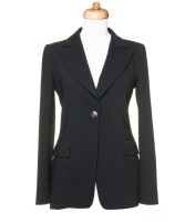 Chanel Herfst 2008 Klassieke Zwart Wollen Blazer - Chanel