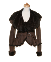 Just Cavalli Shearling Bicker Jacket met riem - Just Cavalli