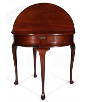 18th Century Folding Mahogany Crescent table