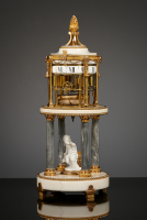 Franse Louis XVI cercles tournants pendule, Temple de l’amour