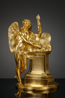 Viennese bronze Louis XVI statue, Personification of March