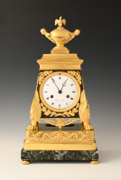 A Directoire mantel clock