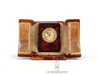 A sub miniature French Art Deco travel clock, circa 1920