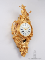 A fine French Louis XV ormolu cartel wall clock, Décle A Paris, 1754