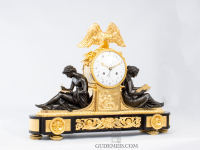 A large French Louis XVI mantel clock study and philosophy, Remond, circa 1790.
