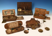 A collection of coin-weight boxes