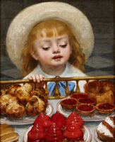 Victor Tortez (1843-1890), The Girl in the Pastry Shop