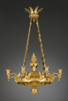 Franse Empire achtarmige discuskroon