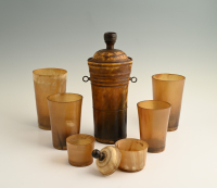 A set of horn cups