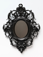A decorative mirror.