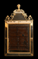 A Swedish Baroque mirror by Burchardt Precht, active in Stockholm 1674-1738