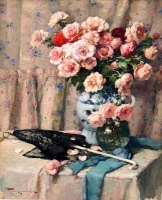 Still-Life of Roses - Fernand TOUSSAINT