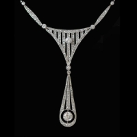 Platinum Art Deco necklace