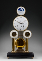 An important and fine multi-dial skeleton clock by Hubert Sarton à Liège, circa 1810.