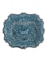 A Blue and White Dutch Delft Deep Rectangular Bowl - De Porcelyne Lampetkan - The Porcelan Ewer Factory