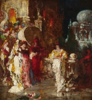 Venetiaanse nachten of carnaval - Adolphe Joseph Thomas Monticelli