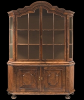 A Dutch Burr Walnut Display Cabinet