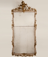 Een Rechthoekige Louis XVI Vergulde Spiegel