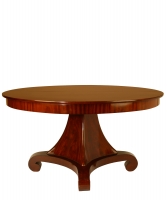 An Empire Mahogany Round and Extendable Dining Table