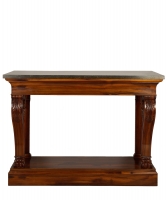 An Empire Mahogany Marble Topped Console Table