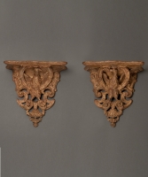 A Pair of French Louis XIV Wall Brackets