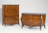 Dutch Louis XV matched Sécretaire and Commode