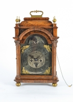 Very Small Unusual 18th Century Amsterdam Burr Walnut Bracket Clock  