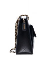 Chanel Black Quilted Calfskin Leather Tote Bag - Chanel