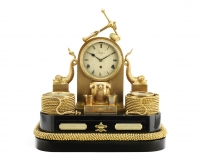 An exceptional 19th century English industrial novelty compendium clock